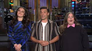 SNL Host Oscar Isaac and Aidy Bryant Love Charli XCX’s Accent [upl. by Ezzo]