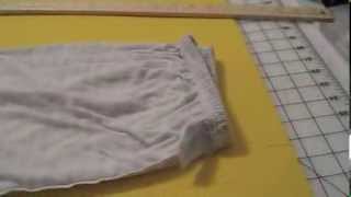 DIY How to make a simple pants pattern [upl. by Kunin]