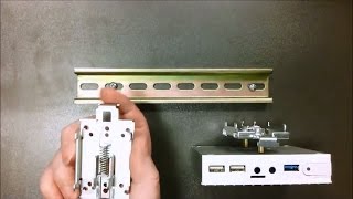 Fitlet  DIN Rail Mounting Tutorial [upl. by Orteip557]