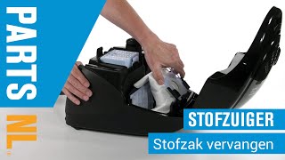 Stofzuigerzak vervangen van stofzuiger PartsNL uitleg [upl. by Limann191]