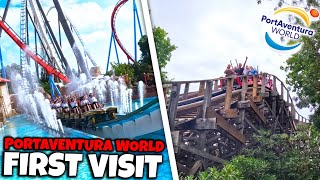 My FIRST Ever Visit  PortAventura World Vlog 2024  Day 1 [upl. by Ynwat]