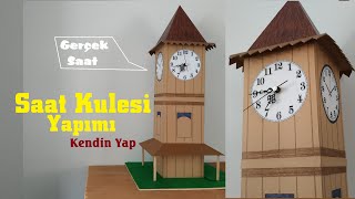 Saat Kulesi Maketi Yapımı  Clock Tower  Torre del Reloj  часовая башня [upl. by Vladi]