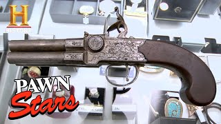 Pawn Stars TOP 5 DANGEROUS GUNS Season 6  History [upl. by Selokcin]