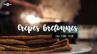 Recette des crêpes de blé noir sarrasin • Recette à la Crêpière Krampouz [upl. by Mharg]