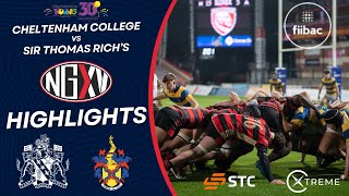 HIGHLIGHTS CHELTENHAM COLLEGE vs SIR THOMAS RICHS  SCHOOLS RUGBY [upl. by Farl]