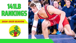 141lb Preseason RANKINGS  2425 NCAA Wrestling Season [upl. by Rowen]