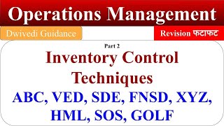 Unit 2 Materials  techniques of inventory control  abc analysis  cost accounting bcom hons dusol [upl. by Amaryllis]