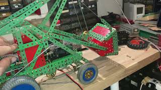 Meccano model 106 Lifting Shovel mechanism test [upl. by Elsbeth]