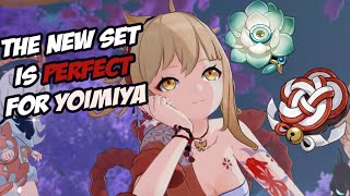 Yoimiya Echoes of An Offering vs Shiminawa Artifact Comparison  Genshin Impact [upl. by Yrad35]