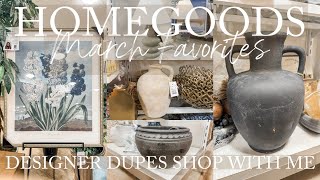 HOMEGOODS HOME DECOR 2024 FAVORITES MARCH 2024  HOMEGOODS DESIGNER DUPES SHOP WITH ME [upl. by Ilyah]