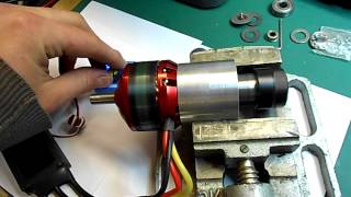 Brushless DC Motor Spindle for CNC  Test Run  by C Raynerd [upl. by Noyrb934]