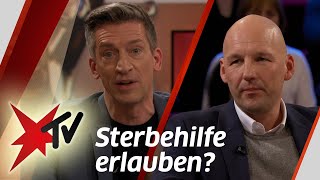 Sterbehilfe Sollte die Beihilfe zur Selbsttötung erlaubt sein  stern TV Talk [upl. by Enohs]