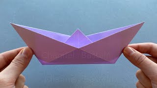 Origami Boot falten  Einfaches Schiff basteln mit DIN A4 Papier  Leichtes Boot basteln [upl. by Bradshaw]