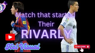 The begining of MESSI amp RONALDO rivalry LALIGA FOOTBALL SPANISH AL HALLI PREMIERELEAGUE ELCLASSICO [upl. by Ebarta]