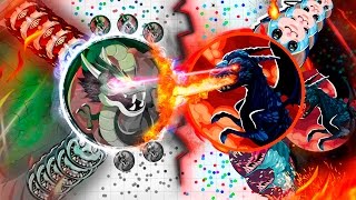 Agario POWER OF EDITING  EPIC SAME SIZE POPSPLIT  BIGGEST TRICKSPLIT EVER [upl. by Aicats459]