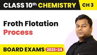 Froth Flotation Process  Metal And NonMetals  Class 10 Chemistry [upl. by Adnotal]