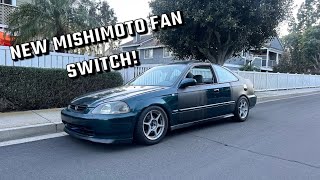 Installing a Mishimoto Fan Switch on the Civic [upl. by Tracy]