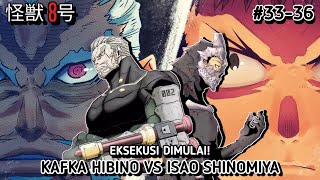 Kafka Hibino VS Isao Shinomiya Full Battle  Review Kaiju No 8 Chapter 3336 kaijuno8 [upl. by Anaib]