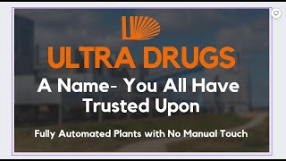 Ultra Drugs Pvt Ltd  Your Trusted Pharmaceutical Manufacturing Partner [upl. by Alicirp]