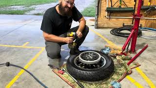 2007 Harley Touring Rear Tire Change [upl. by Lucian]