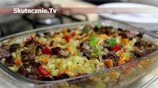 Karkówka pieczona z kaszą jabłkiem i oregano  SkutecznieTv HD [upl. by Maril]