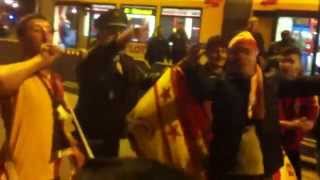 Galatasaray Sampiyonluk Kutlama Polis ile Birlikte  Almanya Nürnberg  Plärrer 12 Mai 2012 [upl. by Briney]