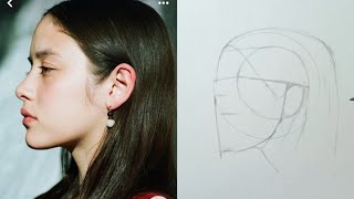 A beginners guide to drawing side faces using The Loomis Method 💫 [upl. by Eryn73]