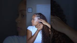 Penteado  Crochet Braids 🌸 curlyhair hairstyle cachos crochetbraids shortsvideo shorts [upl. by Orsino]