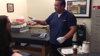 Intramuscular Gluteal Injection Demonstration [upl. by Nehpets]