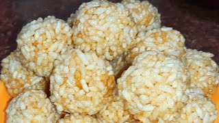 Murmura laddu recipe Puffed Rice LadduLai ke laddu winter special मुरमुरे और गुङ के लड्डू [upl. by Ephrem132]