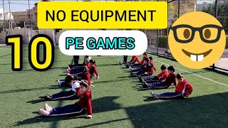 No equipment Pe Games for primary school  Fun physical education games [upl. by Htiek]