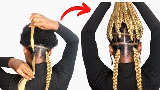 CANT GRIP BOX BRAIDS Trying new tucking method [upl. by Asyar]