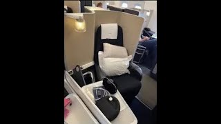 British Airways First Class A 380800 Heathrow to Dallas [upl. by Aihselef]