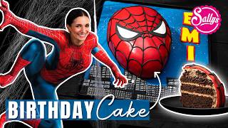 SpiderMan Motivtorte ❤️ einfache Geburtstags Torte  Marvel Superhelden [upl. by Aimerej]