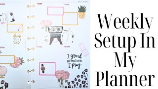 Weekly Setup In My Half Letter Planner halfletter weeklysetup [upl. by Rettke]