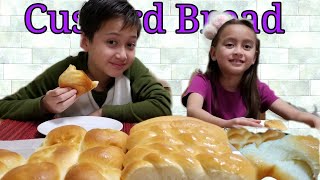 Resep Lengkap ROTI serat lembut isi VlaCustard Bread [upl. by Helmer]