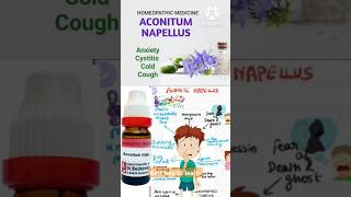 Homeopathic medicine Aconitum napellus homeopathicmedicin shorts ytshorts [upl. by Dorreg451]