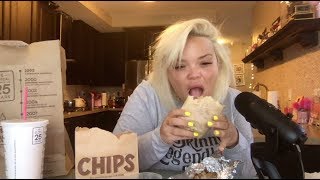 CHIPOTLE ASMR MUKBANG EATING SHOW [upl. by Nosirrah522]