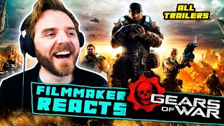 FILMMAKER REACTS GEARS OF WAR 1 TO 5  ALL TRAILERS  BREAKDOWN [upl. by Bromley668]