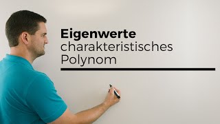 Eigenwerte charakteristisches Polynom Beispiel 2X2Matrix Mathe by Daniel Jung [upl. by Ellennoj]