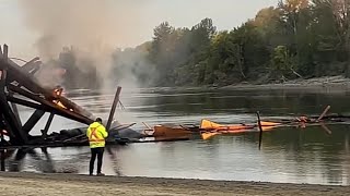 BC Kamloops Red Bridge aftermath fire  88 year old [upl. by Htaek]