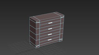 Моделирование стандартного комода в 3DS Max 2016 Спальня Урок №6 [upl. by Torbart]