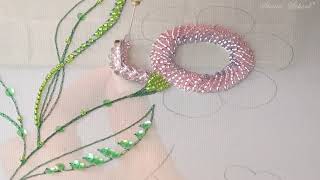 Luneville Embroidery Tutorial Professional Lesson 3 [upl. by Ocinom824]