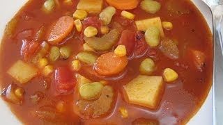 VEGETABLE SOUP  How to make simple Basic VEGETABLE SOUP Recipe [upl. by Rolfston]