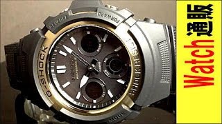 カシオＧショック（CASIO GSHOCK）ソーラー電波腕時計 AWGM100BC1GJFの動画 [upl. by Alyson]