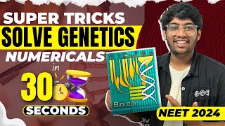 Solve any GENETICS numerical in 30 secs😎 Super Tricks for NEET 2024 [upl. by Sarazen]