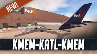 MSFS LIVE  Real World FedEx OPS  Frame Gen Mod  imaginesim KATL v2  iniBuilds A300 v106 [upl. by Mccully]