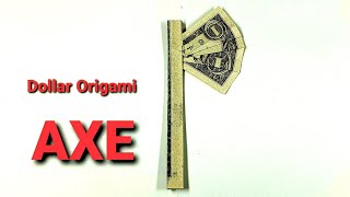 Phong Tran Origami  Dollar Origami AXE  Money Origami [upl. by Airyk]