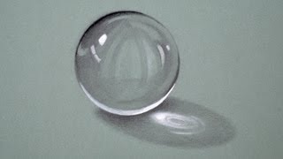 Drawing glass how to Draw a Crystal Ball  Fine ArtTips [upl. by Atauqal828]