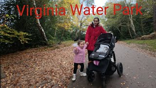 Virginia Water Park walking tour The Ruins of Leptis Magna Virginia Water LakeIndian Totem [upl. by Hnib750]